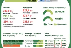 Тренди на ринку зернових та олійних з 29 квітня по 6 травня