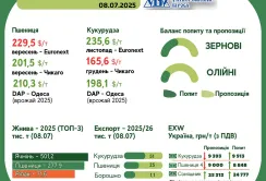 Тренди на ринку зернових та олійних з 1 по 7 липня