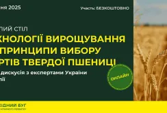Технології вирощування твердої пшениці: «Західний Буг» проведе ключовий онлайн-круглий стіл для аграріїв 1 серпня