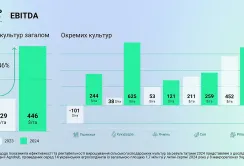 Agrohub підбив підсумки продажів врожаю 2024, загальний EBITDA зріс в 3,5 рази та становить 446 $/га