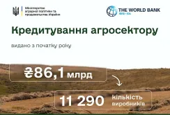 Доступні кредити: аграрії отримали з початку року 37,4 млрд гривень