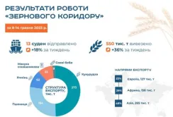 За минулий тиждень жодне судно в зерновому коридорі не пройшло інспекцію на вхід