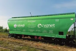 Агрохолдинг Cygnet отримав від проєкту USAID 15 вагонів-зерновозів