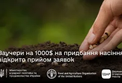 Фермери з постраждалих від війни регіонів можуть отримати  $1000 для придбання насіння