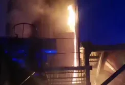На Миколаївщині загорілась зерносушарка