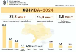 Підсумки жнив-2024: намолочено 56,6 млн тонн