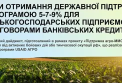 Експерти роз’яснили умови пільгового кредитування для фермерів на деокупованих територіях