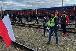 Польські протестувальники намагались заблокувати залізничні колії