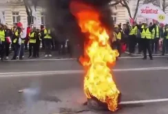 В центрі Варшави протестують фермери