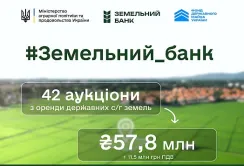 На онлайн-аукціонах передали в суборенду понад 3,4 тисячі гектарів державних земель