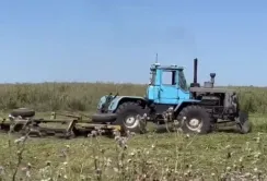 Фермер з Харківщини пристосував Т-150 для розмінування полів