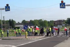 У Польщі фермери заблокували дорогу до терміналу, де перевантажують продукцію з України
