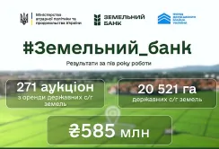 Пів року роботи «Земельного банку»: держава передала в оренду понад 20 тисяч гектарів