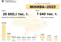 В Україні зібрали 37,4 млн тонн нового врожаю