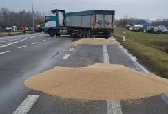 Мінагрополітики засудило знищення зерна польськими протестувальниками