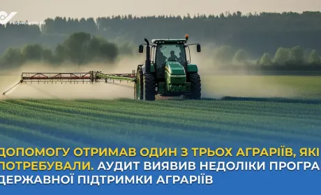 Аудит виявив проблеми з держпідтримкою аграріїв: допомогу отримав лише кожен третій