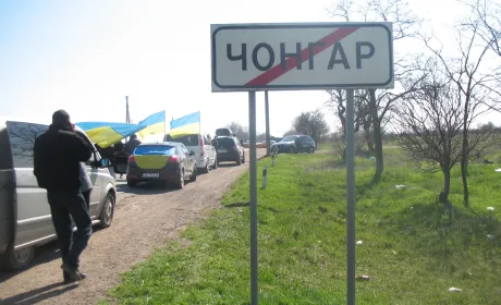 На Херсонщині Активісти блокували діяльність сільгосппідприємства "Чонгар"