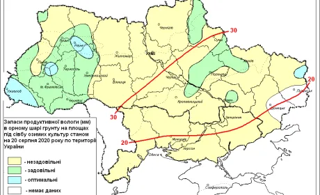Посухою в Україні охоплено близько половини площ, запланованих під озимі