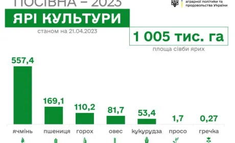 Посіяно перший мільйон гектарів ярих культур