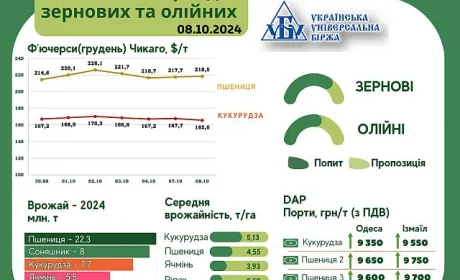 Аграрії утримують зерно в очікуванні більш вигідних цін