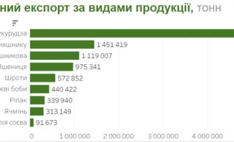 За час війни Україна експортувала 10 млн тонн агропродукції