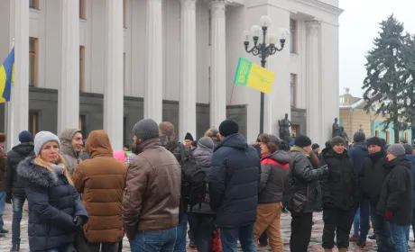 Фермери вийшли з акцією протесту під  Верховну Раду