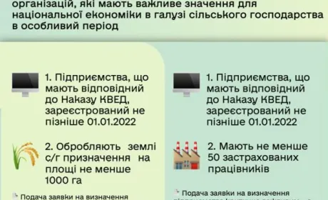 Затверджено критерії визначення важливих для національної економіки сільськогосподарських підприємств