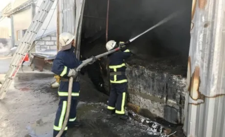У Ладижині горіло підприємство з виготовлення соняшникових пелет
