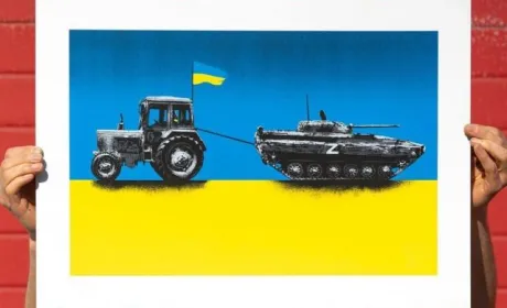 Український тракторний легіон увіковічнили на муралі в Нідерландах