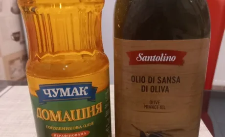 В Україні ціна соняшникової олії майже зрівнялася за ціною на оливкову з Італії