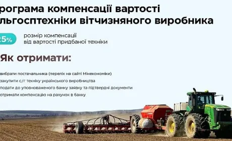 Перелік української сільгосптехніки, за купівлю якої можна отримати компенсацію, розширено до 11 тис. позицій