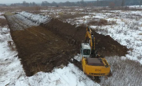 На заплаві р.Ірпінь припинено незаконне розкрадання торф'яних земель