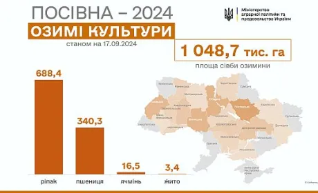 Осіння посівна-2024: вже засіяли понад мільйон гектарів