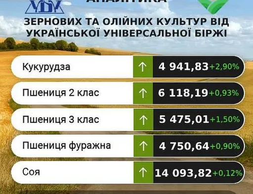 Минулого тижня на ринку зернових та олійних спостерігалось підвищення цін