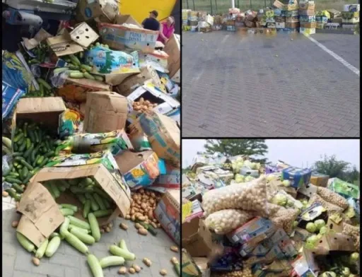 Тонни овочів гниють на рашистських блокпостах