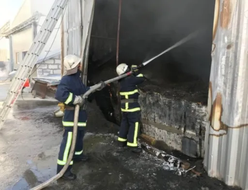 У Ладижині горіло підприємство з виготовлення соняшникових пелет