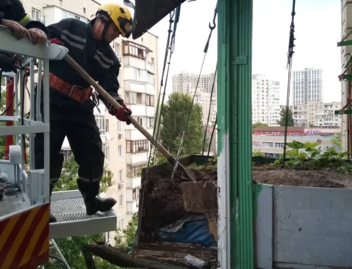 В Києві обвалилася влаштована на балконі грядка з полуницею