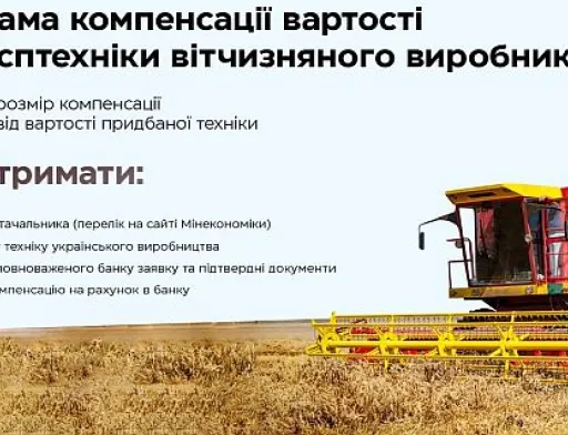 Зроблено в Україні: в переліку вже 86 українських виробників сільгосптехніки