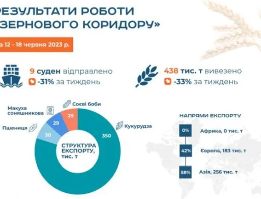 За минулий тиждень у рамках зернової угоди завантажили лише 9 суден