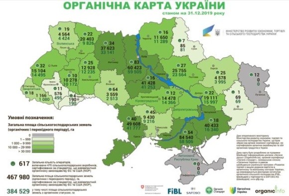 В Україні зростає кількість земель, зайнятих під органічним виробництвом фото, ілюстрація
