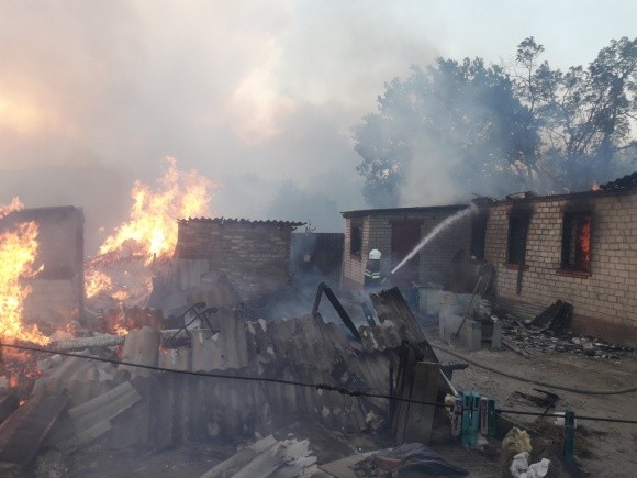 Вогонь повністю знищив село на Харківщині фото, ілюстрація