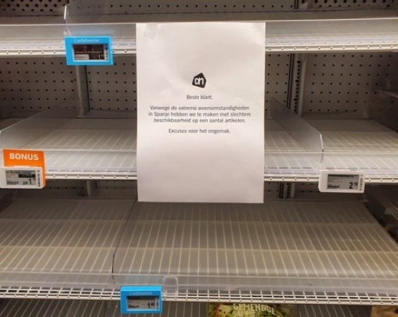 Через морози в Іспанії порушено постачання супермаркетів ЄС овочами фото, ілюстрація