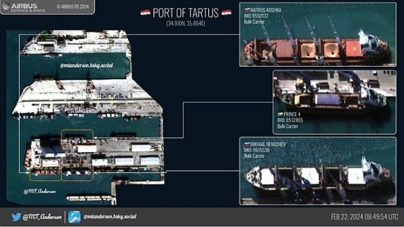 Виявили ще два судна, які розвантажують крадене українське зерно в Сирії фото, ілюстрація