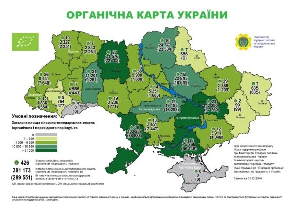 В Україні презентували карту органічної продукції фото, ілюстрація