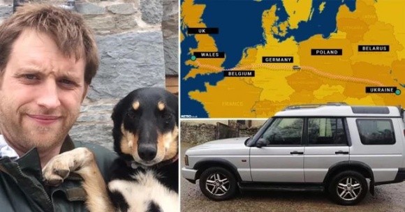 Британський фермер поїхав через усю Європу до України, щоб віддати свій Land Rover фото, ілюстрація