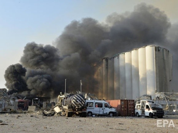 Вибухом у порту Бейрута знищено приблизно 85% запасів зерна Лівану фото, ілюстрація