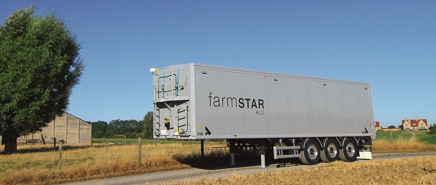 Stas Farmstar із рухомою підлогою. Після закінчення збирання зернових може перевозити ... звичайні палети!