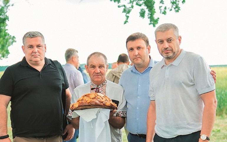 Владислав Литвин, голова Фастівської РДА, Давид Коновалов, директор ДСВ ІФРГ НАН України, Віктор Веремейчик, голова Фастівської районної ради