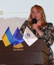 Елена Дейнеко, основатель Organik Bussiness Scholl, на конференции "Миллион с гектара"