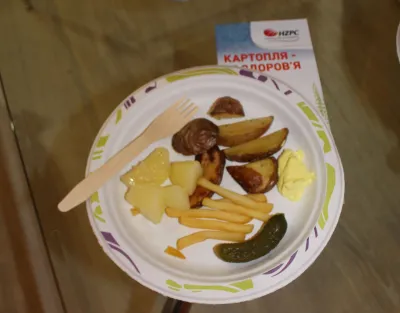 Дегустаційна тарілка із картоплею селекції HZPS 